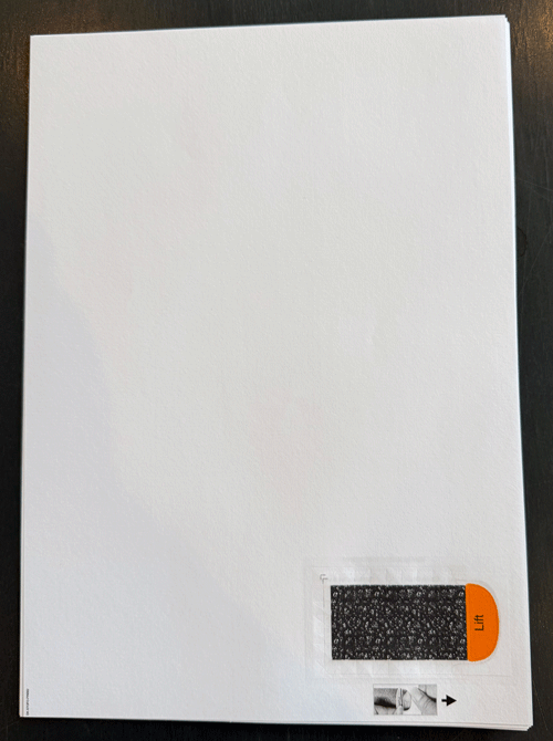 LaserPIN-Mailer blanko